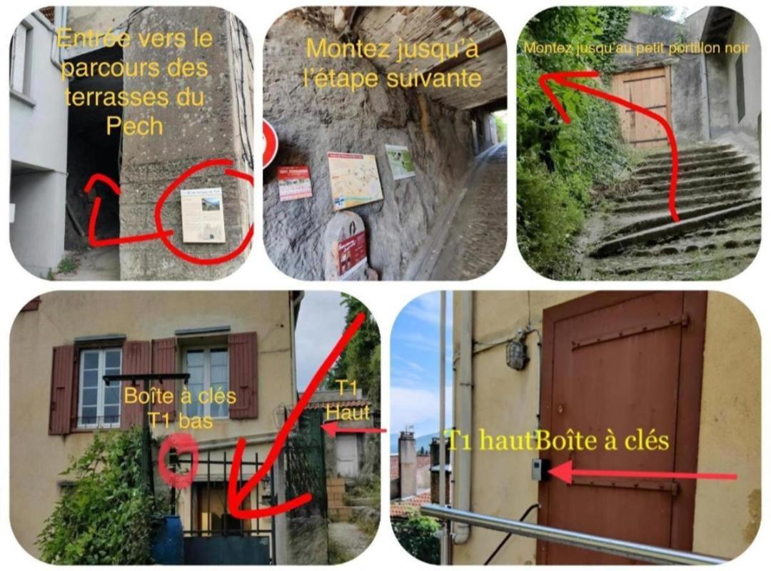 Hebergements Entiers Two Homes T1 Bas Or T1 Haut -Aux Terrasses Du Pech Foix Esterno foto